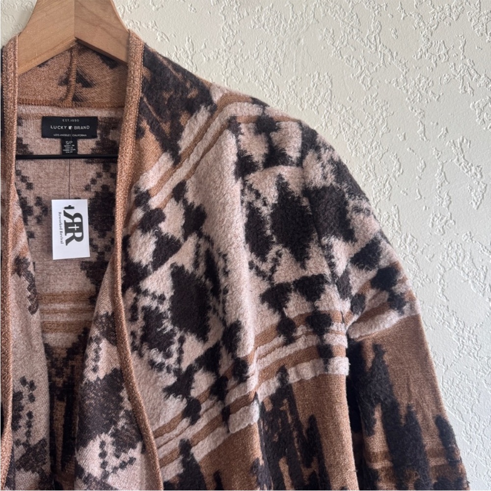 Lucky Brand • Southwestern Open Front Cardigan - Picture 3 of 9